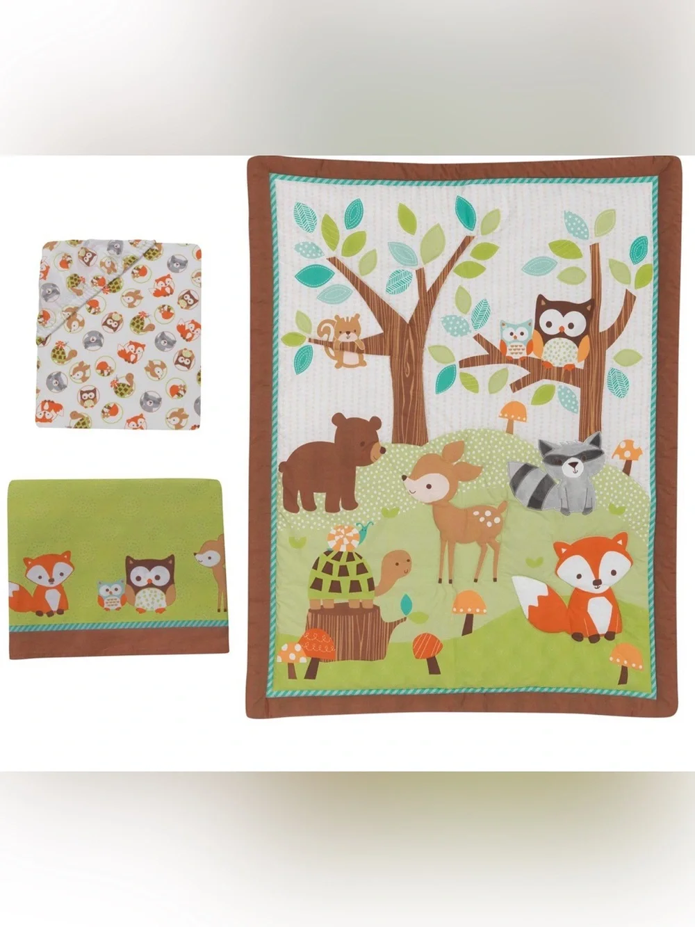 Bedtime Originals Woodland Friends 3pc Crib Bedding Set